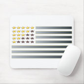 GOLD STARS SILVER STRIPES MOUSEPAD (Mit Mouse)