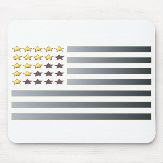 GOLD STARS SILVER STRIPES MOUSEPAD (Vorne)