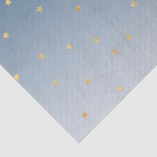 Gold Stars Sky Shine Bright Ombre Seidenpapier (Detail)
