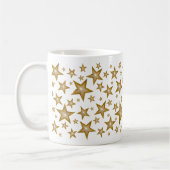 Gold Stars Tasse weiß (Links)