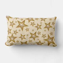 "Gold" Stars "Text"-Lumbalcreme Lendenkissen