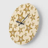 "Gold" Stars Uhr rund um die Uhr (Winkel)