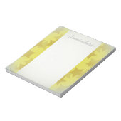 Gold Stars v2 Notizblock (Rotiert)