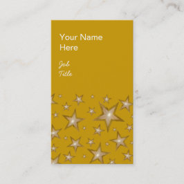 Gold Stars Visitenkarte Gold Portrait