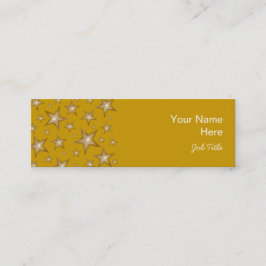 Gold Stars Visitenkarte Seite Gold dünn