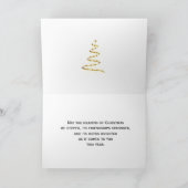 Gold Stars Weihnachtskarte Feiertagskarte (Innenseite)