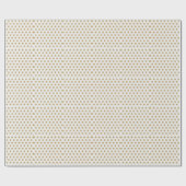 Gold Stars Weihnachtswrapping Paper Geschenkpapier (Flach)