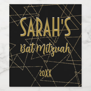 Gold Stars Weinetikett