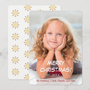 Gold Stars White Moderne Weihnachten