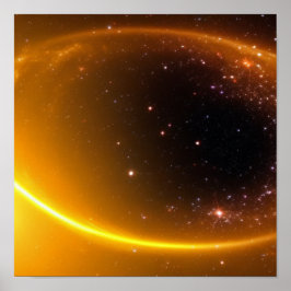 Gold Starscape Poster