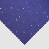 GOLD-STARTEN DES Zwirnpapiers AUF NAVY Seidenpapier (Detail)