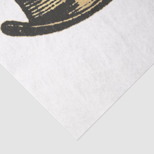 Gold SteamPunk Serie Design 32 Seidenpapier (Ausschnitt)