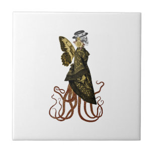 Gold SteamPunk Serie Design 5 Fliese