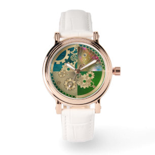 Gold Steampunk Watch Armbanduhr