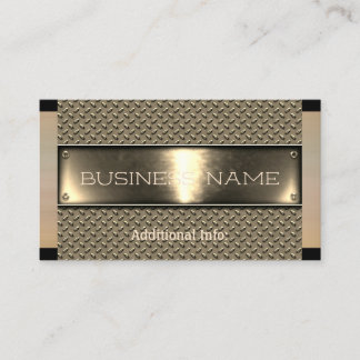 Gold Steel Business Card Visitenkarte