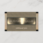 Gold Steel Business Card Visitenkarte (Vorderseite)