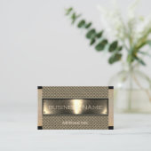 Gold Steel Visitenkarte (Stehend Vorderseite)