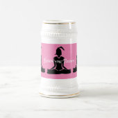 Gold Stein - Beer Yoga Stein Bierglas (Mittel)