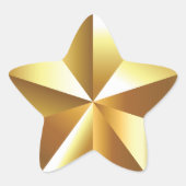 Gold Stern-Aufkleber (Vorderseite)