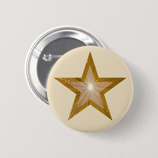 "Gold" Stern-Knopfcreme Button (Vorne & Hinten)