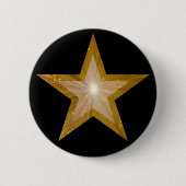"Gold" Stern-Knopfschwarzes Button (Vorderseite)