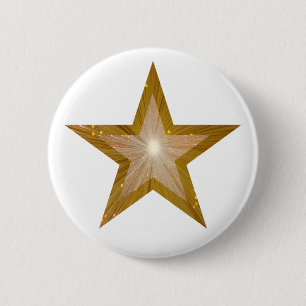"Gold" Stern-Knopfweiß Button