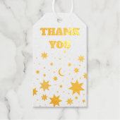 Gold Sterne. Geschenkanhänger (Vorderseite)