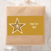 "Gold"-Sterne-Geschenketikett "Dein Text" mit groß (Insitu)