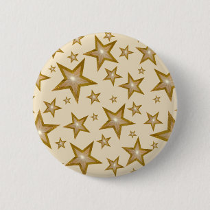 "Gold" Sterne Knopf Creme Button