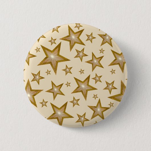"Gold" Sterne Knopf Creme Button (Vorderseite)
