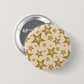 "Gold" Sterne Knopf Creme Button (Vorne & Hinten)