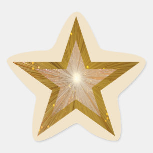 "Gold" Sternenaufkleber Stern-Aufkleber