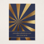 Gold-Sternexplosion auf dem Display des Navy Blue  (Rückseite)