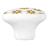 Gold-Sternexplosion-Muster Keramikknauf (Seitenansicht)