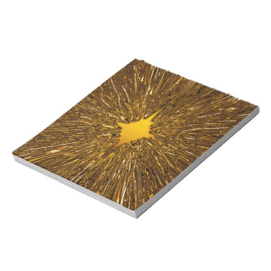 Gold-Sternexplosion Notizblock (Rotiert)