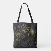 Gold Sternexplosion Premium-Tasche Tasche (Rückseite)