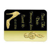 Gold Stiletto & Treble Cleft 16. Magnet (Horizontal)