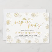 Gold | Stilvolles Party für moderne Unternehmensru Einladung (Vorderseite)