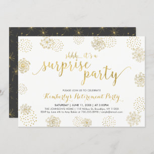 Gold Stilvolles Party für moderne Unternehmensru Einladung