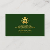 Gold Stock Forex Graph Finanzberater Visitenkarte (Rückseite)