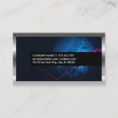 Gold Stock Logo | Schwarze Verkleidung | Digitales Visitenkarte (Rückseite)