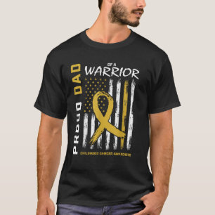 Gold Stolz Dad Kindheit Krebs Bewusstsein Männer A T-Shirt