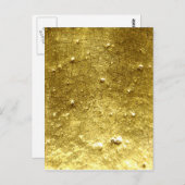 Gold Stone Postkarte (Vorne/Hinten)