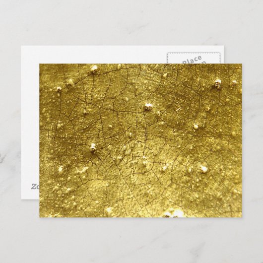 Gold Stone Postkarte (Vorne/Hinten)