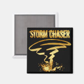 GOLD STORM CHASER MAGNET (Vorderseite/Rückseite)