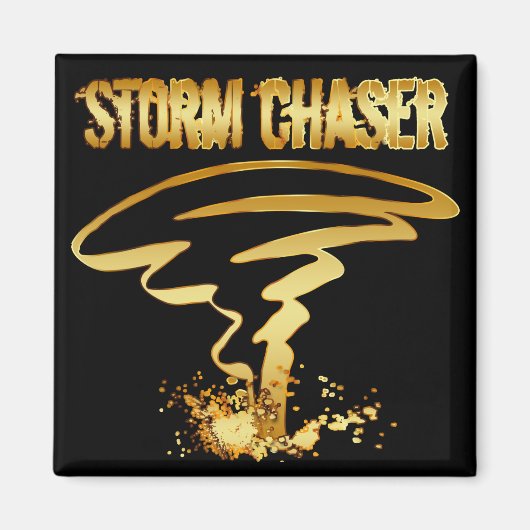 GOLD STORM CHASER MAGNET (Vorne)