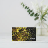 Gold-Stränge-Fraktal 02 Visitenkarte (Stehend Vorderseite)
