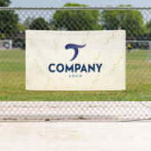 Gold Streamer Custom Company Banner (Insitu)