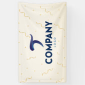 Gold Streamer Custom Company Banner (Vertikal)