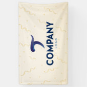 Gold Streamer Custom Company Banner (Vertikal)
